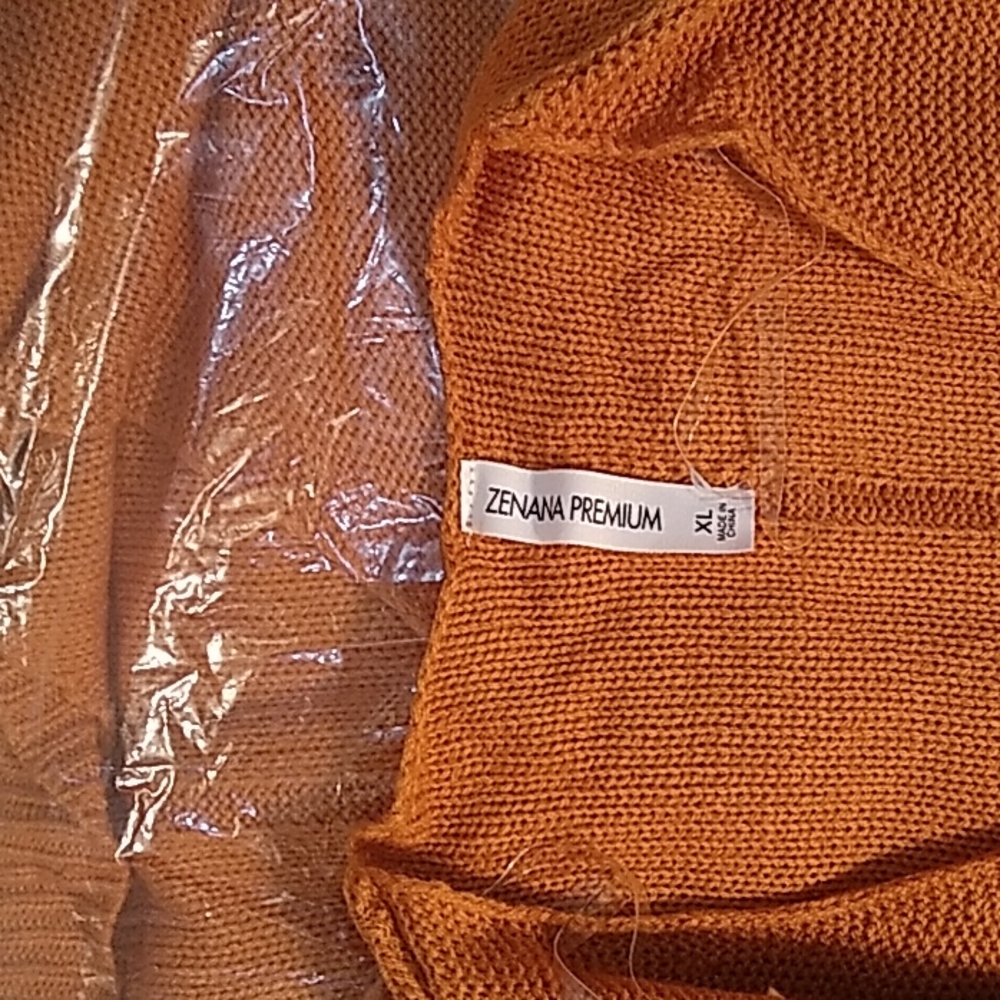 Zenana premium womens desert mustard aria dolmn sweater S & XL